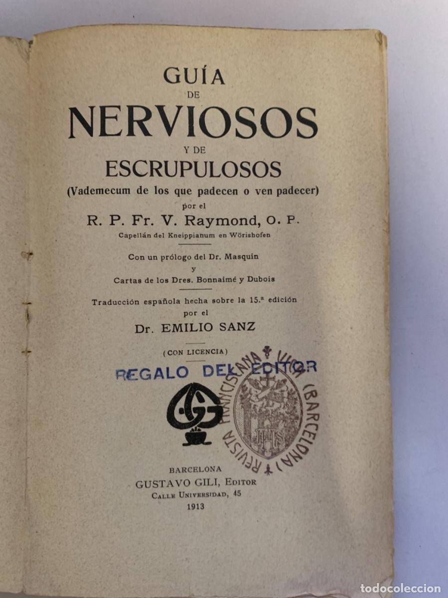 Libros antiguos: Gu&iacute;a de Nerviosos y de Escrupulosos,(Bols 11) - Foto 2