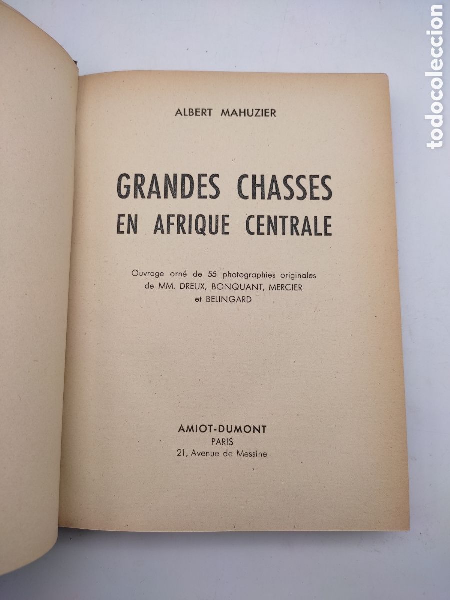 Libros antiguos: Grandes chasses en afrique centrale 1947 - Foto 3