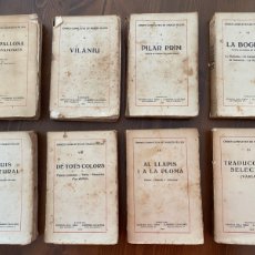 Libros antiguos: 8 EJEMPLARES DE LES OBRES COMPLETES DE NARCIS OLLER 1928- 1929. Lote 374764559