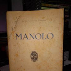 Libros antiguos: FRANCISCO DE COSSIO. MANOLO. ED. SANTAREN. VALLADOLID 1937
