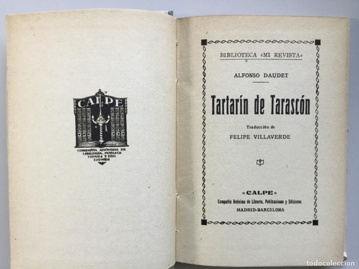 Libros antiguos: ALFONSO DAUDET // TARTAR&Iacute;N DE TARASC&Oacute;N // CALPE - Foto 2