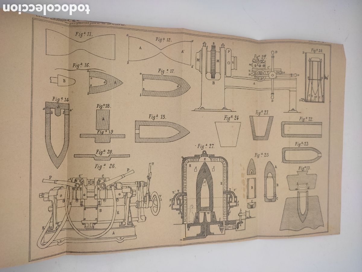 Libros antiguos: Construcci&oacute;n de proyectiles de artilleria 1895 y proyectiles punta s&oacute;lida 1892 - Foto 8
