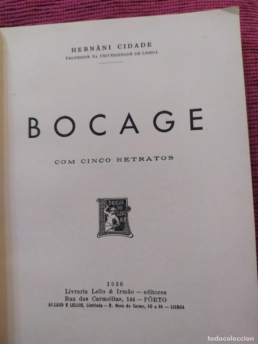 Libros antiguos: 1936. Bocage. Hernani Cidade. - Foto 2