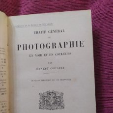 Libros antiguos: 19912. TRAITÉ GENERAL DE PHOTOGRAPHIE EN NOIR ET EN COULEURS. ERNEST COUSTET.. Lote 376913114
