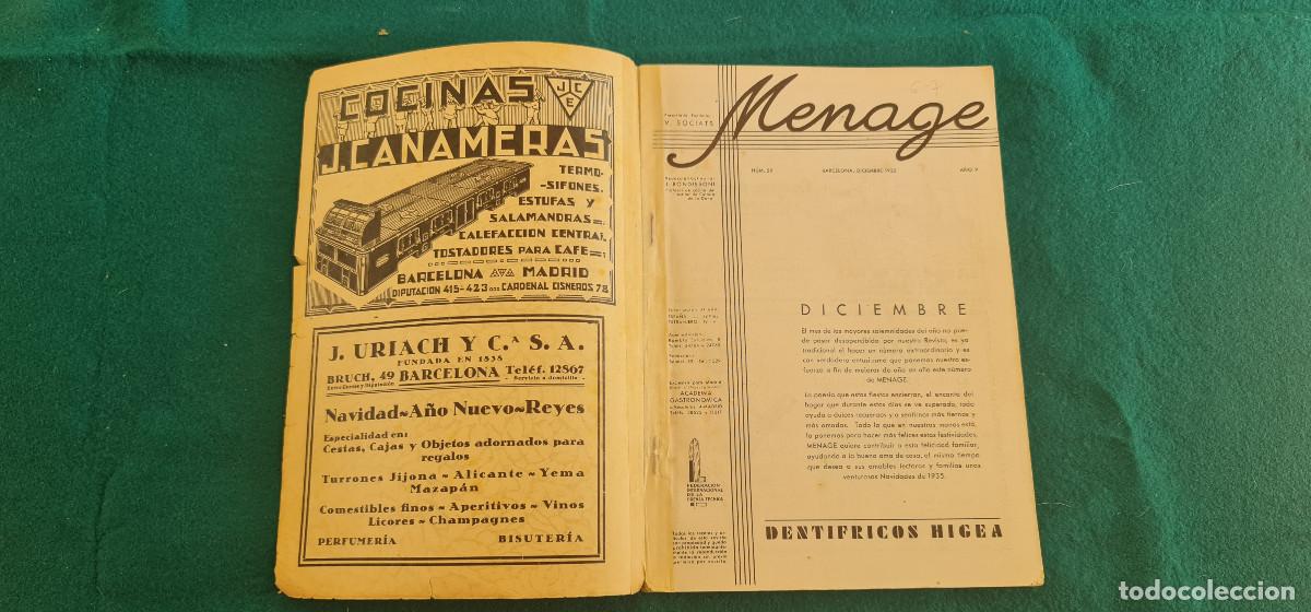 Libros antiguos: LIBRO MENAGE (1935) RECETAS - RW - Foto 2