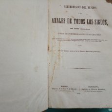 Libros antiguos: LOTE DE 2 LIBROS: ANALES DE TODOS LOS SIGLOS - 1846 Y PARIS Y SUS MONUMENTOS - 1846. Lote 377313634