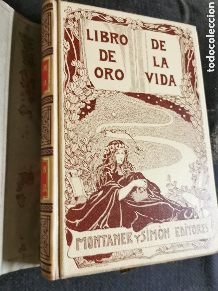 Libros antiguos: Libro de oro de la vida. Montaner y Sim&oacute;n - Foto 1