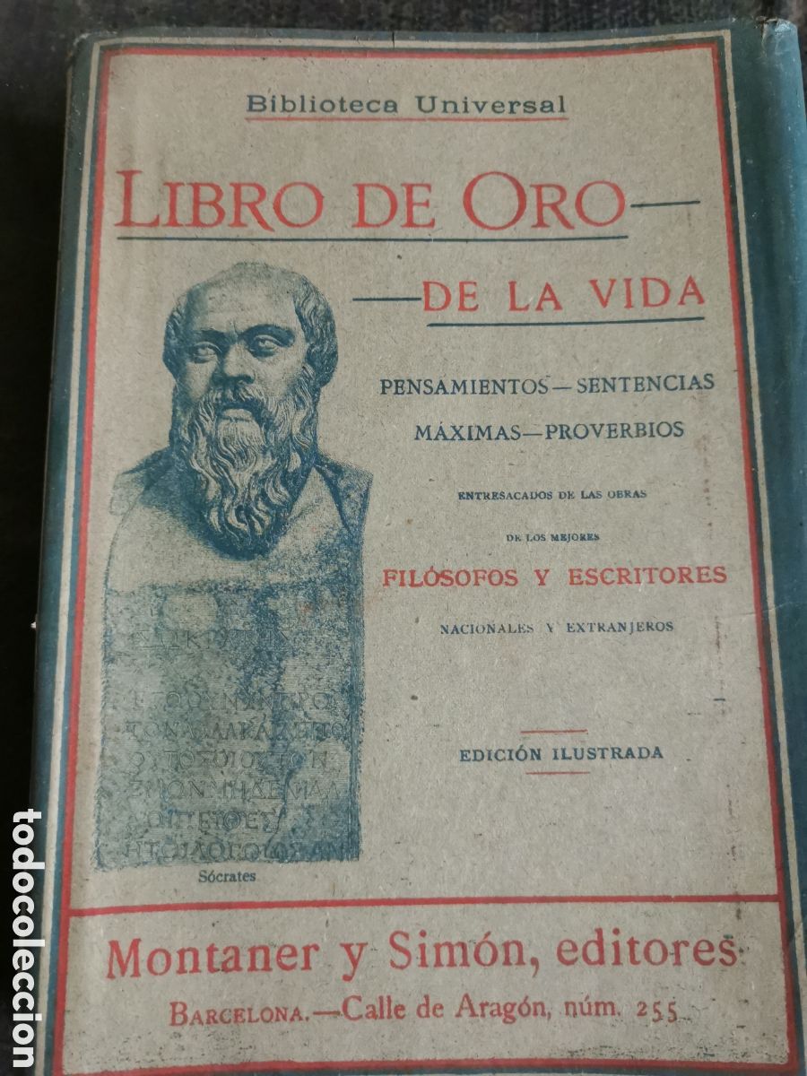 Libros antiguos: Libro de oro de la vida. Montaner y Sim&oacute;n - Foto 2