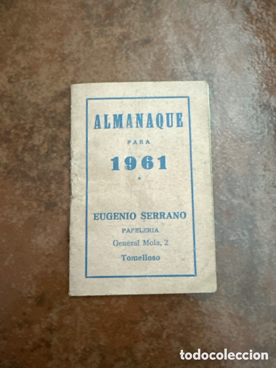Libros antiguos: Almanaque 1961 Eugenio serrano - Foto 1