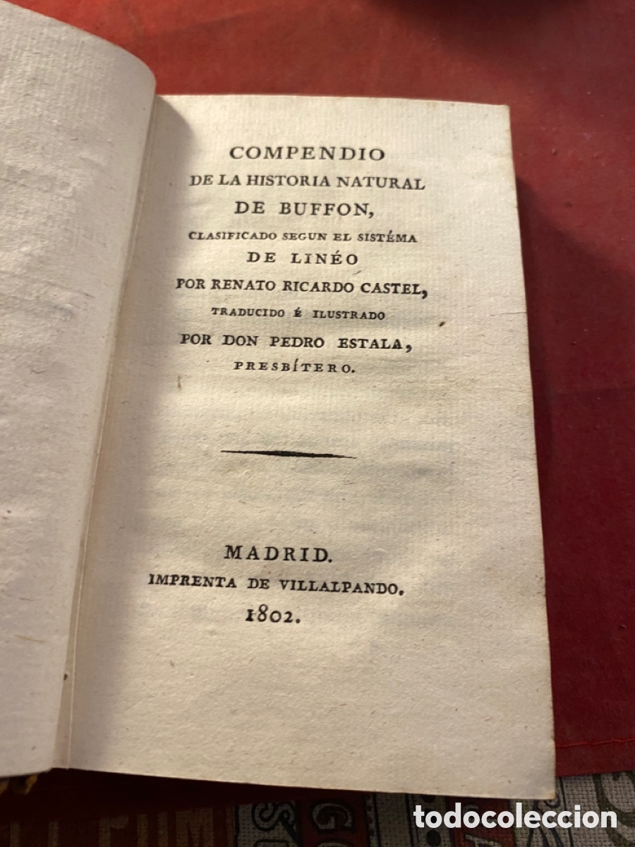 Libros antiguos: COMPENDIO DE LA HISTORIA NATURAL DE BUFFON. 6 tomos - Foto 2