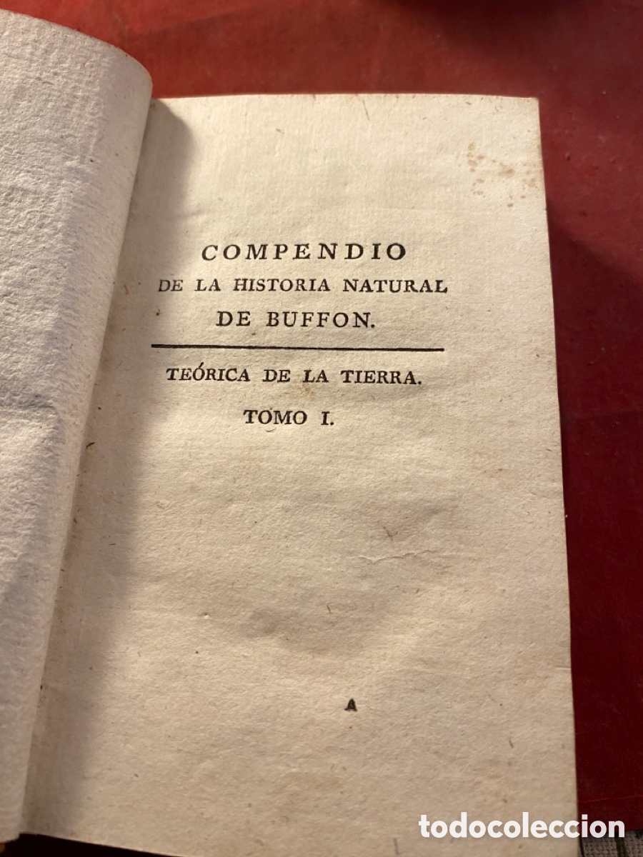 Libros antiguos: COMPENDIO DE LA HISTORIA NATURAL DE BUFFON. 6 tomos - Foto 3