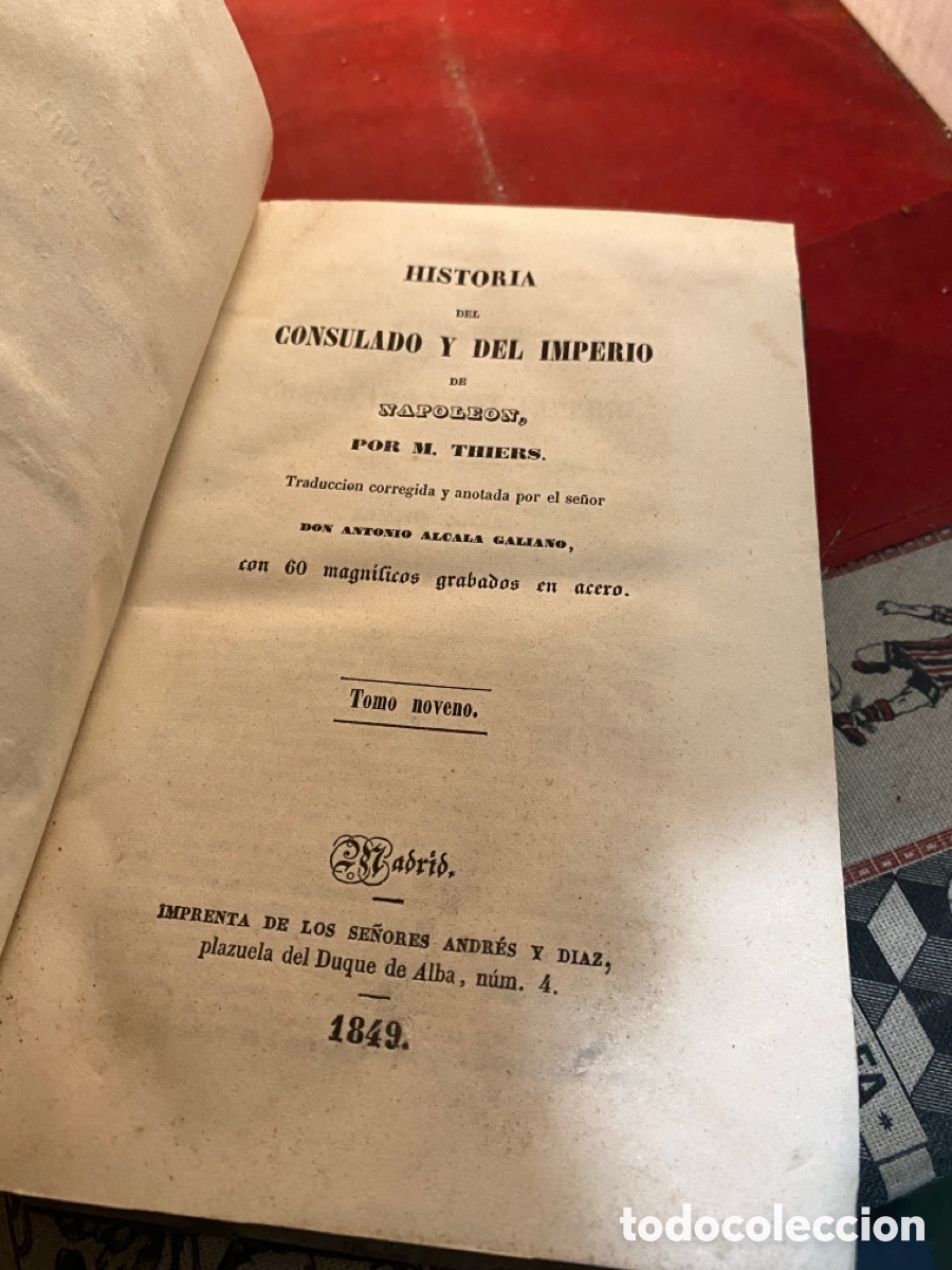 Libros antiguos: HISTORIA DEL CONSULADO Y DEL IMPERIO 1849. 6 tomos - Foto 8