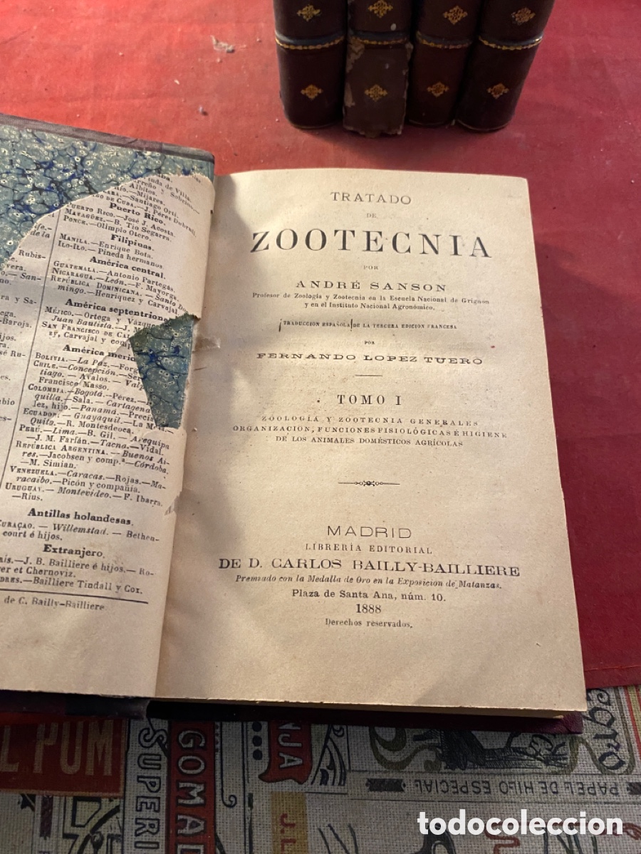 Libros antiguos: TRATADO DE ZOOTECNIA. 5 tomos - Foto 2