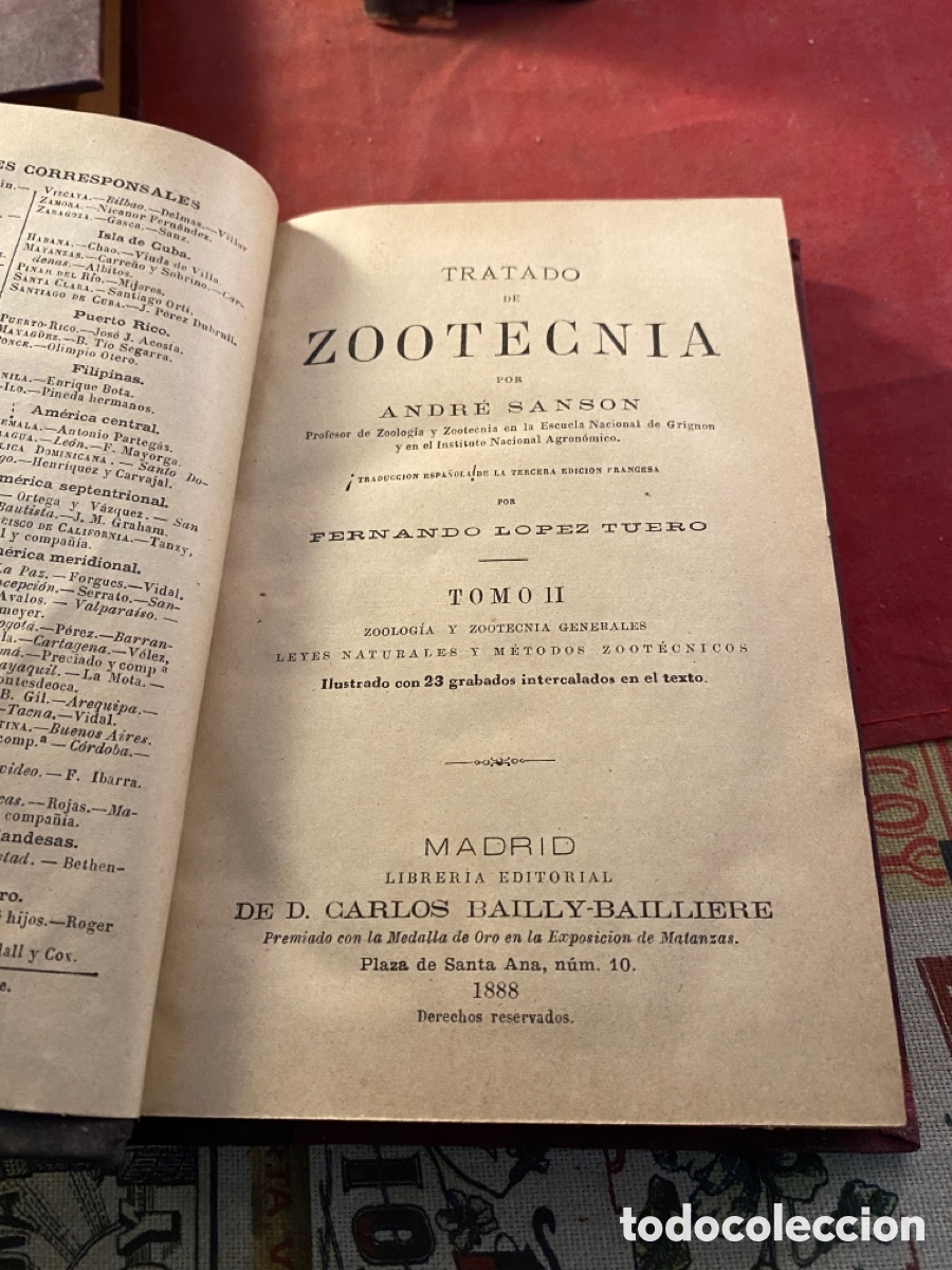 Libros antiguos: TRATADO DE ZOOTECNIA. 5 tomos - Foto 3