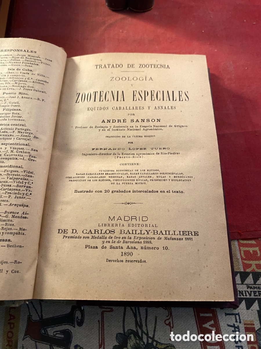 Libros antiguos: TRATADO DE ZOOTECNIA. 5 tomos - Foto 5