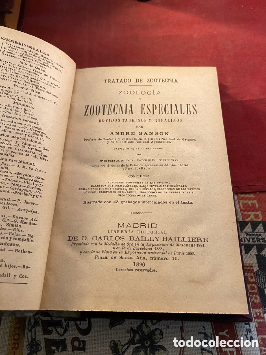 Libros antiguos: TRATADO DE ZOOTECNIA. 5 tomos - Foto 7
