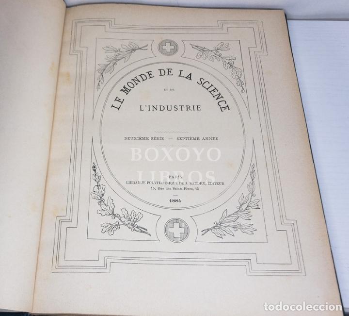 Libros antiguos: Le monde de la science et de lindustrie. 1884 - Foto 2