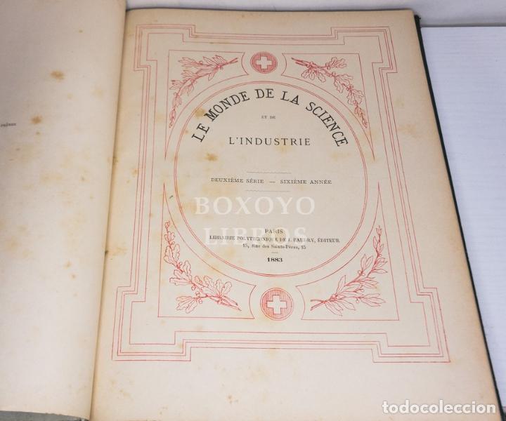 Libros antiguos: Le monde de la science et de lindustrie. 1883 - Foto 2