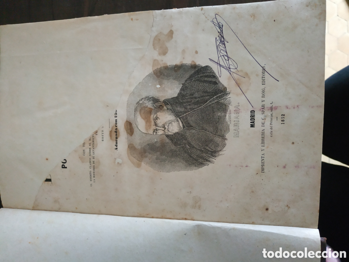 Libros antiguos: Historia de Espa&ntilde;a 2 tomos 1852 - Foto 4