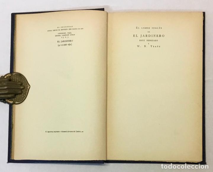 Libros antiguos: EL JARDINERO. - TAGOR, Rabindranaz. - Foto 2