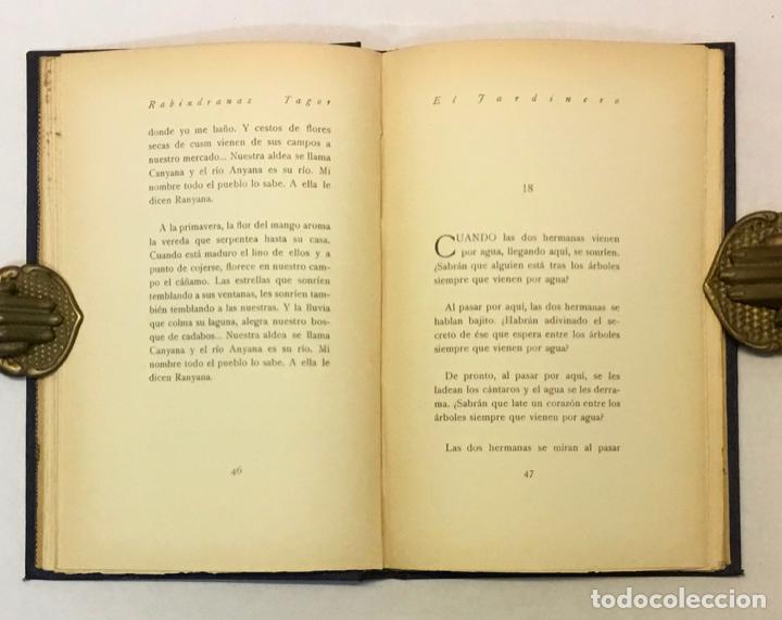 Libros antiguos: EL JARDINERO. - TAGOR, Rabindranaz. - Foto 3