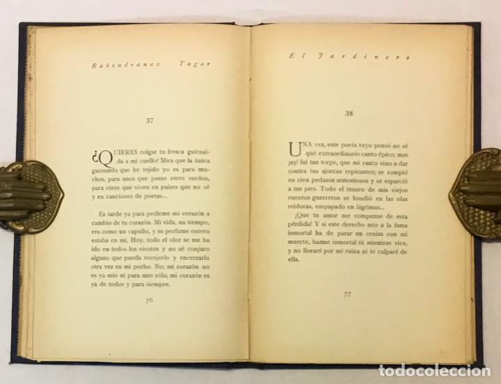 Libros antiguos: EL JARDINERO. - TAGOR, Rabindranaz. - Foto 4