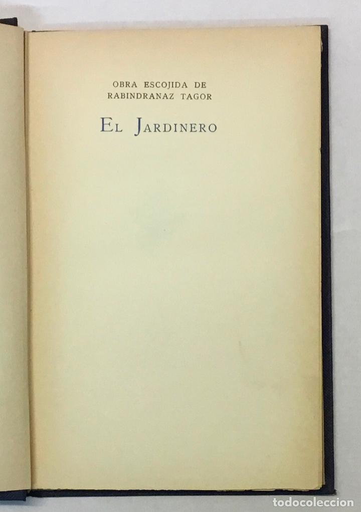 Libros antiguos: EL JARDINERO. - TAGOR, Rabindranaz. - Foto 1