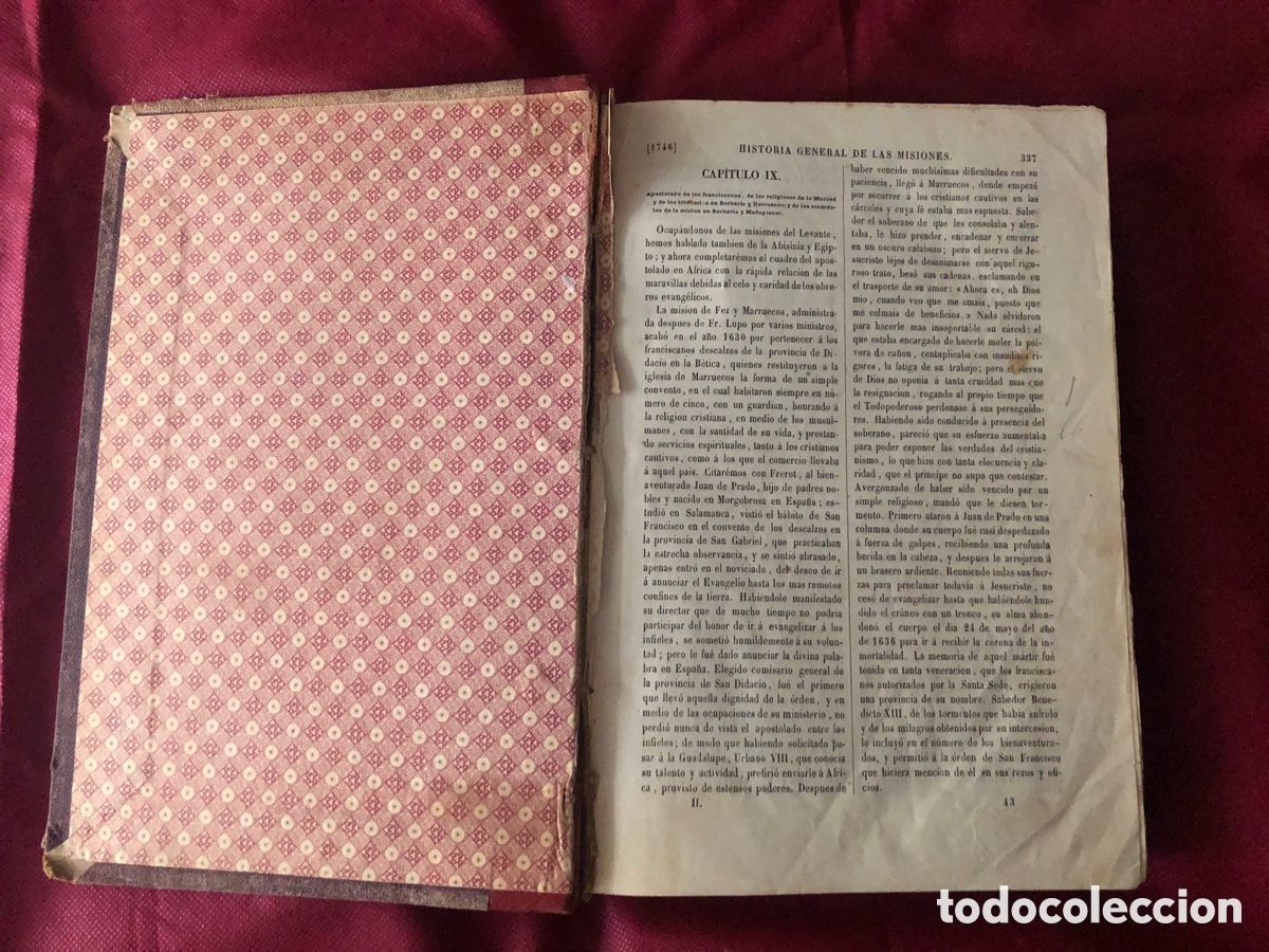 Old books: HISTORIA GENERAL DE LAS MISIONES.TOMO 4