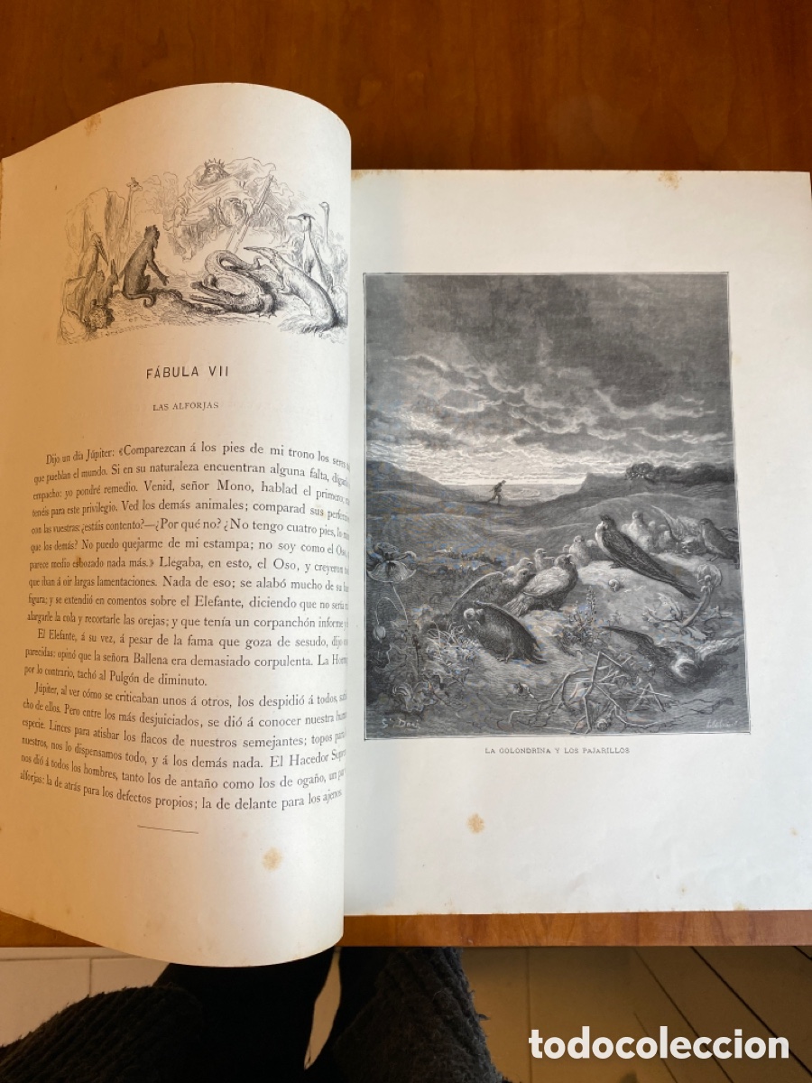 Libros antiguos: Fabulas de la Fontaine. - Foto 3