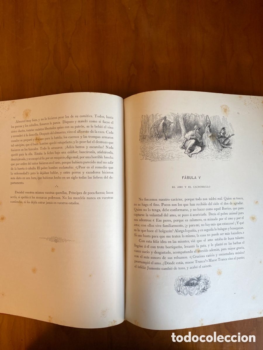 Libros antiguos: Fabulas de la Fontaine. - Foto 4