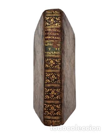 Libri antichi: CHRONOLOG&Iacute;A EXACTA DE LOS PAPAS, EMPERADORES, SOBERANOS Y GEFES (1782) GUTI&Eacute;RREZ DE LA HACERA
