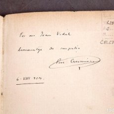 Libros antiguos: PERE COROMINAS - LES GRACIES DE L'EMPORDA - 1919 - DEDICATORIA AUTOGRAFA. Lote 380696879