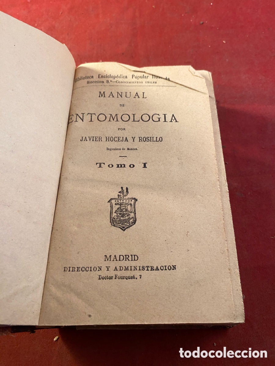 Libros antiguos: MANUAL DE ENTOMOLOGIA - Foto 2