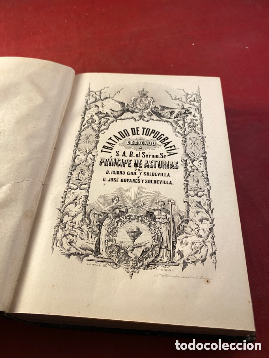 Libros antiguos: TRATADO DE TOPOGRAF&Iacute;A 1864 - Foto 1