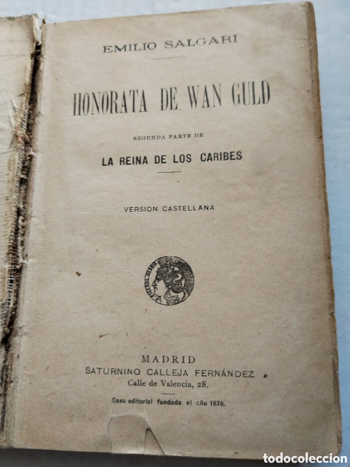 Libros antiguos: HONORATA DE WAN-GULD/SALGARI/CALLEJA - Foto 2