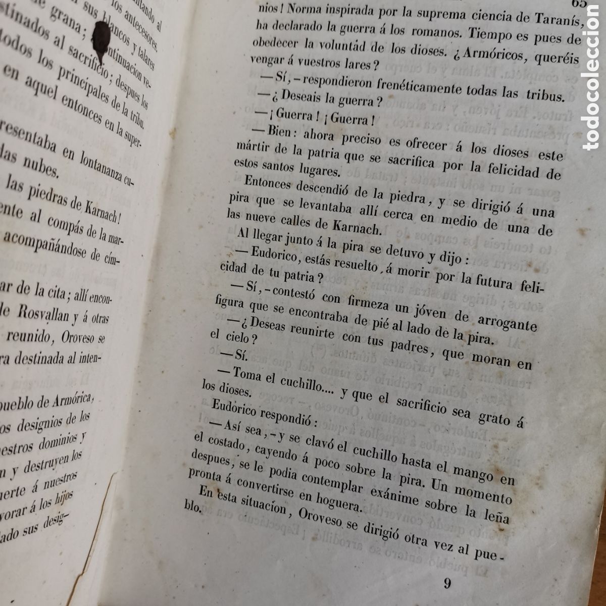 Libros antiguos: Libro Norma o La sacerdotisa de la Isla de Sen. De 1863 - Foto 8
