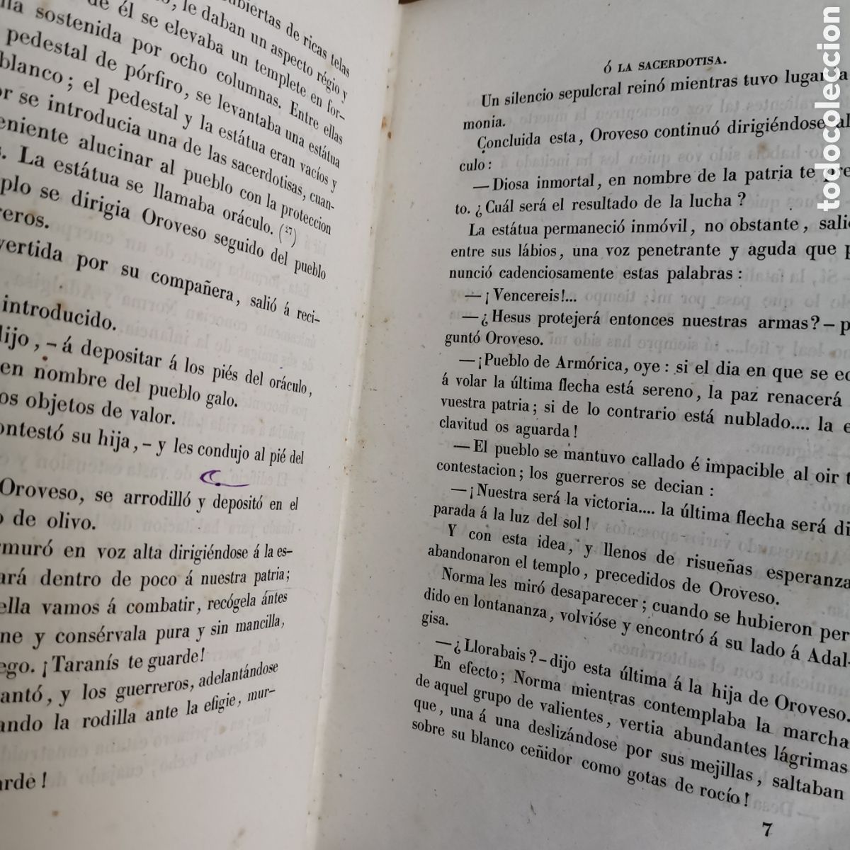 Libros antiguos: Libro Norma o La sacerdotisa de la Isla de Sen. De 1863 - Foto 10