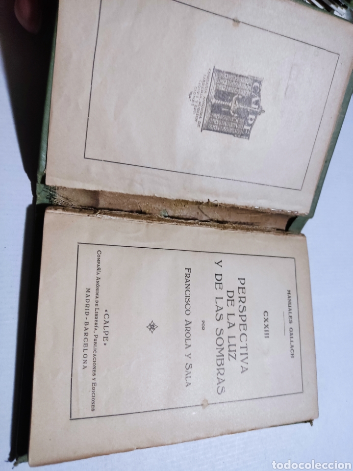 Libros antiguos: Libro perspectiva de la luz y de las sombras 1921 - Foto 2