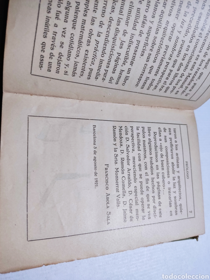 Libros antiguos: Libro perspectiva de la luz y de las sombras 1921 - Foto 4