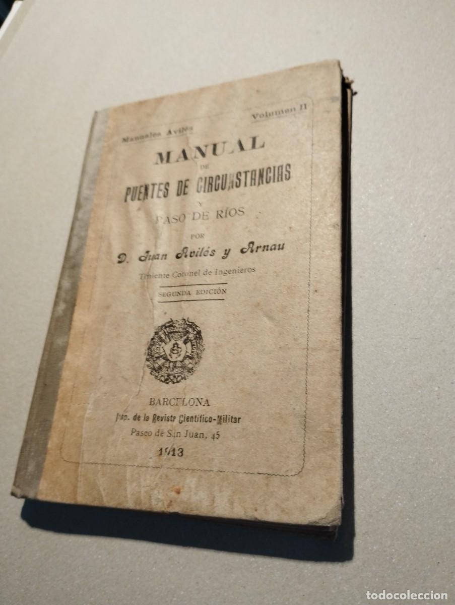 Libros antiguos: Manual de puentes de Circunstancias. A&ntilde;o 1913 - Foto 1