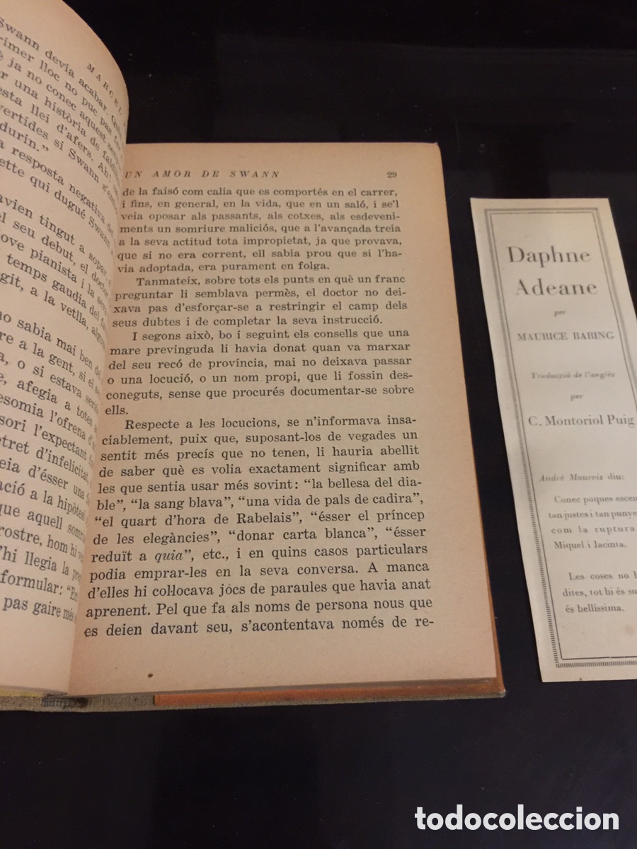 Libros antiguos: Marcel Proust; Un amor de Swann. Proa 1932. En catal&agrave; - Foto 4