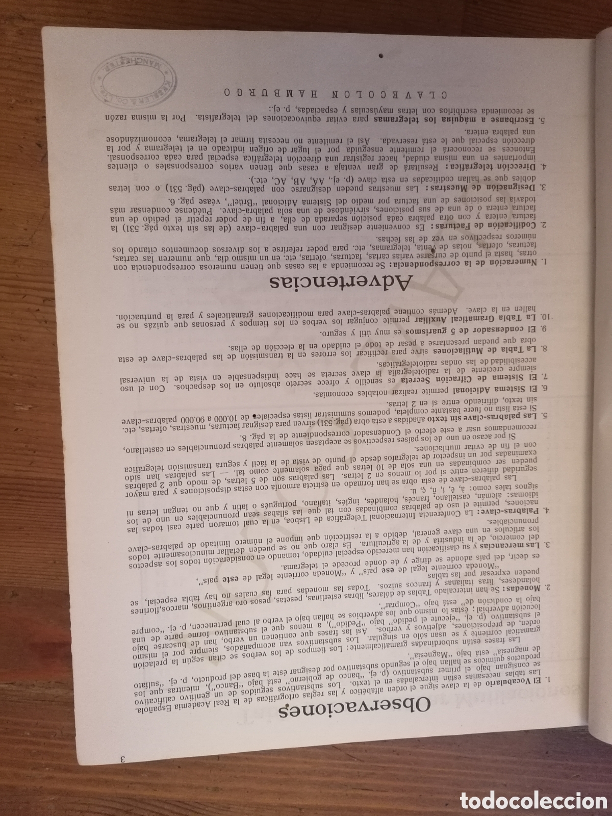 Libros antiguos: Clave Telegr&aacute;fica Col&oacute;n - W. Br&uuml;el - 1924 - Foto 11