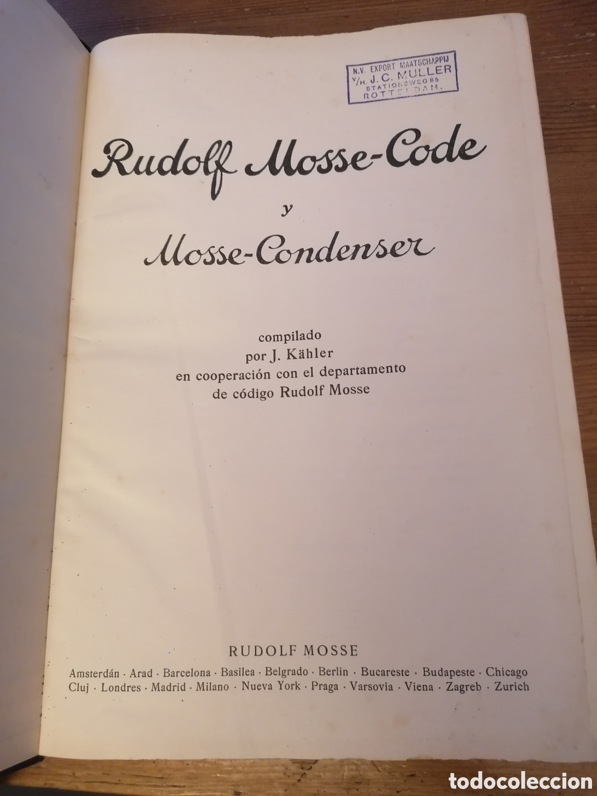 Libros antiguos: Rudolf Mosse-Code y Mosse-Condenser - 1926 - Foto 4