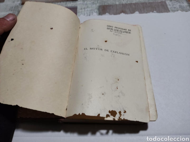 Libros antiguos: Libro El motor de explosi&oacute;n 1936 - Foto 2