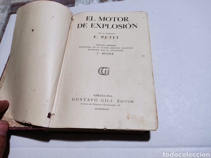 Libros antiguos: Libro El motor de explosi&oacute;n 1936 - Foto 4