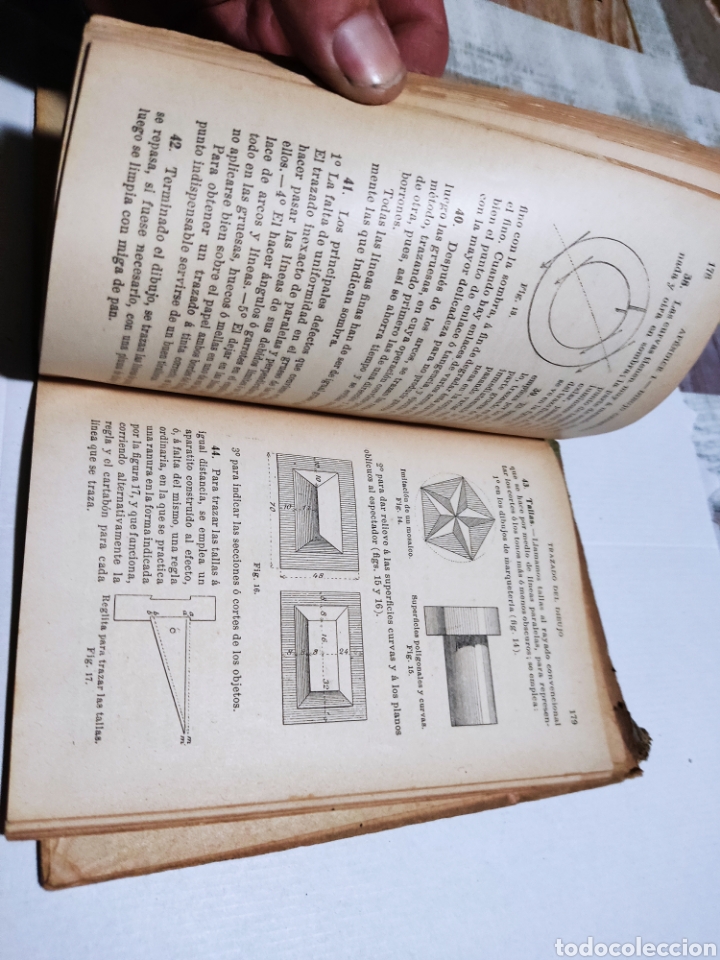 Libros antiguos: Libro lecciones elementales de geometr&iacute;a - Foto 5