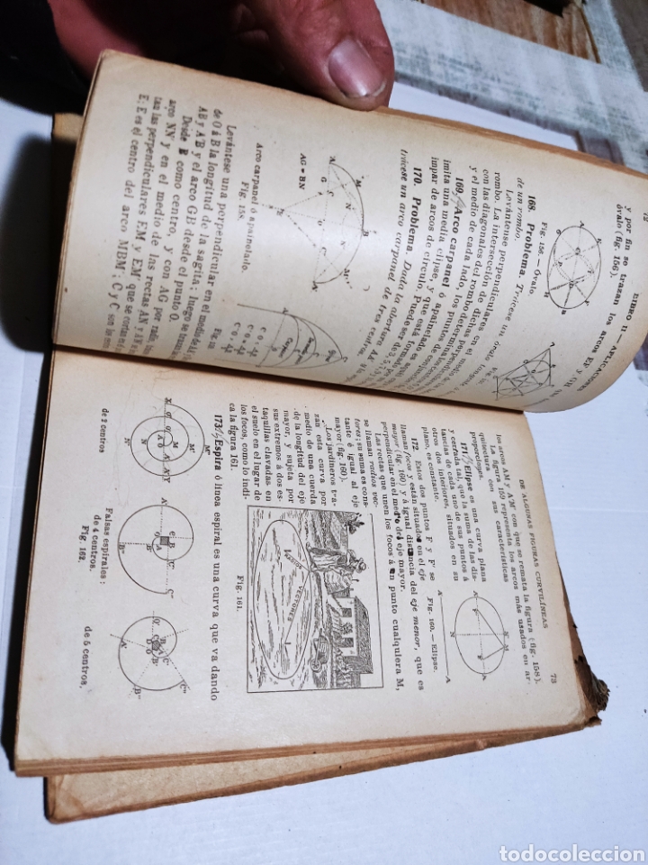 Libros antiguos: Libro lecciones elementales de geometr&iacute;a - Foto 10