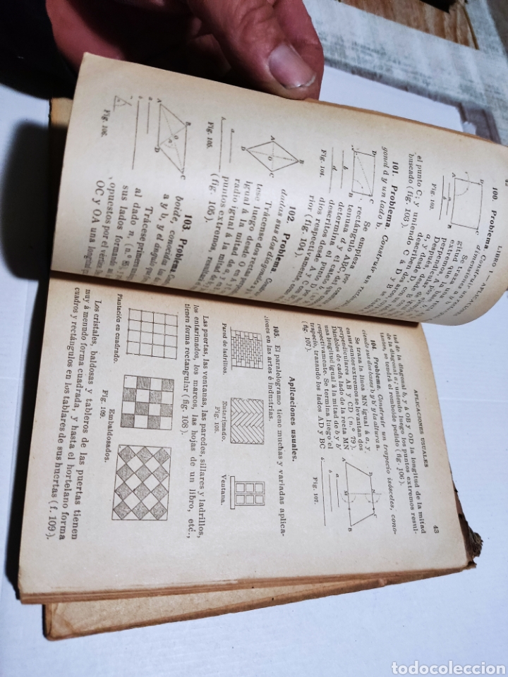 Libros antiguos: Libro lecciones elementales de geometr&iacute;a - Foto 12