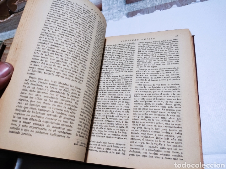 Libros antiguos: Libro antiguo Emilio o la educaci&oacute;n,Rousseau - Foto 6