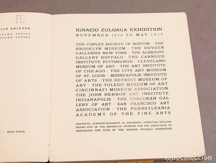 Libros antiguos: Zuloaga - Exposiciones en EEUU en 1916-1917 - Foto 7